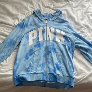Victorias Secret Pink Zip Hoodie Large